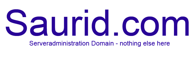 saurid.com - serveradministration nothing else here